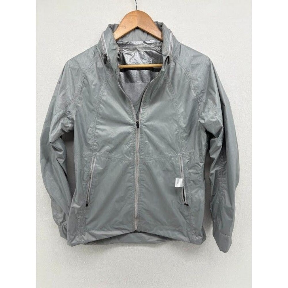 Avalanche‎ Women's Size Medium Silver Rain Jacket with Hood